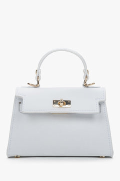 Women's White Satchel Handbag made of Premium Italian Genuine Leather Estro ER00117428.
