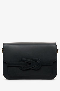 Black Italian Leather Shoulder Bag Estro ER001129833