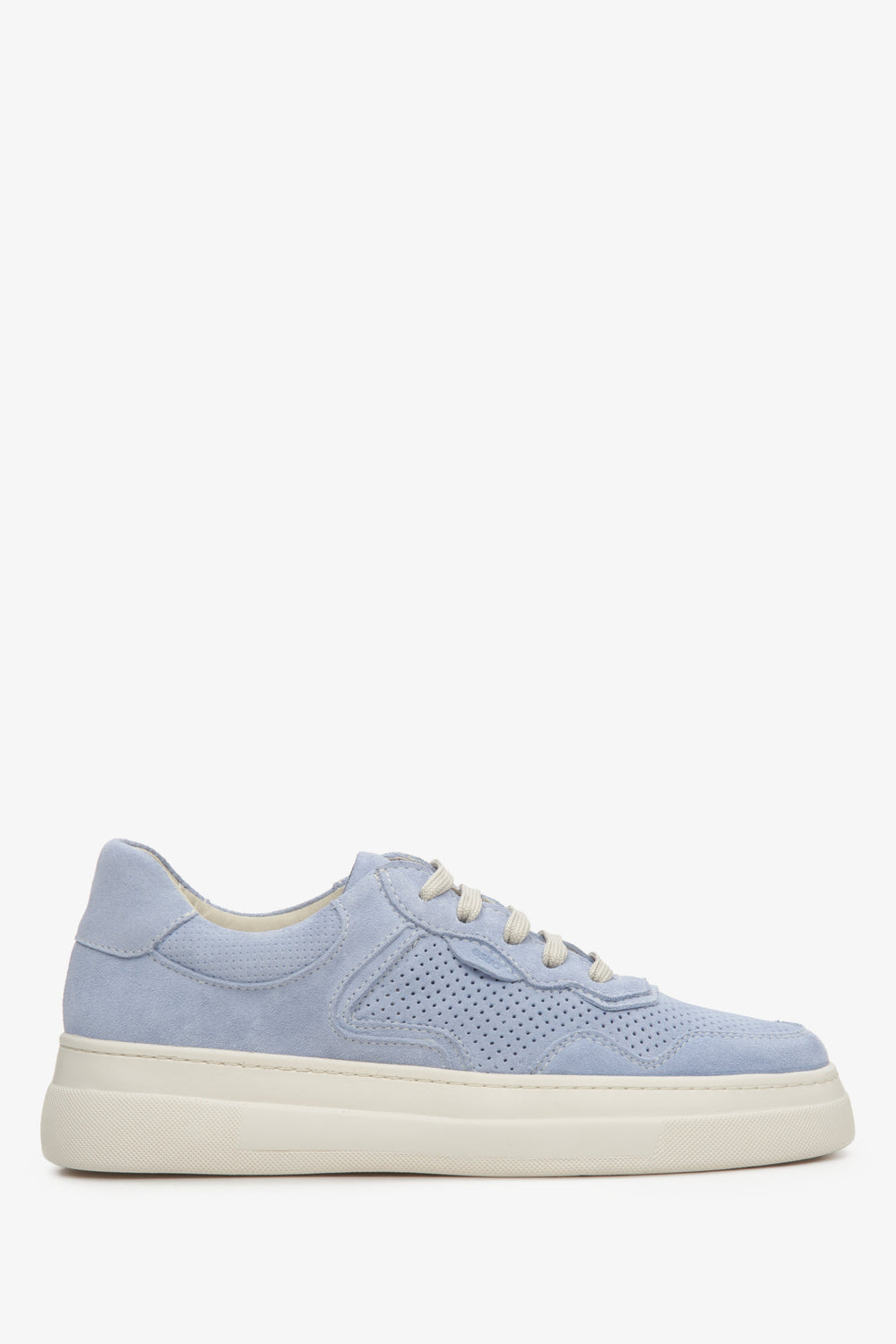 Light Blue Suede Women's Sneakers Estro ER00112949