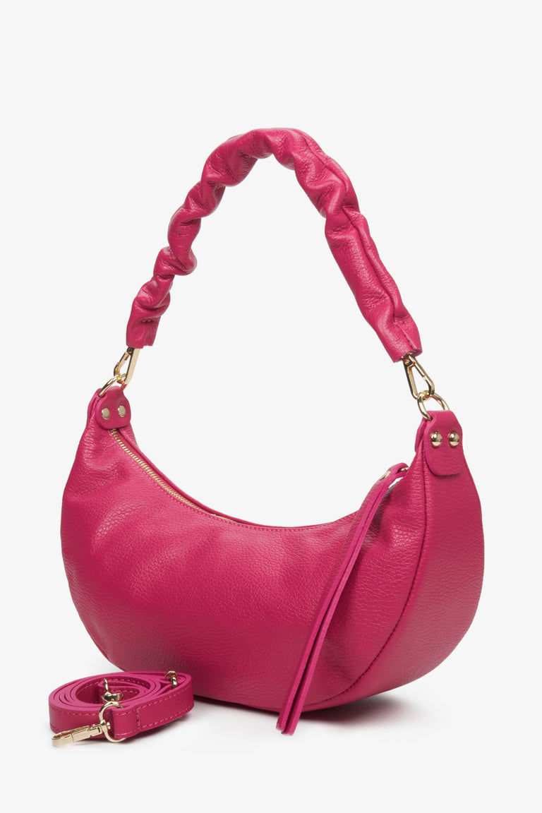 Pink Half-Moon Shoulder Bag Estro ER00112908