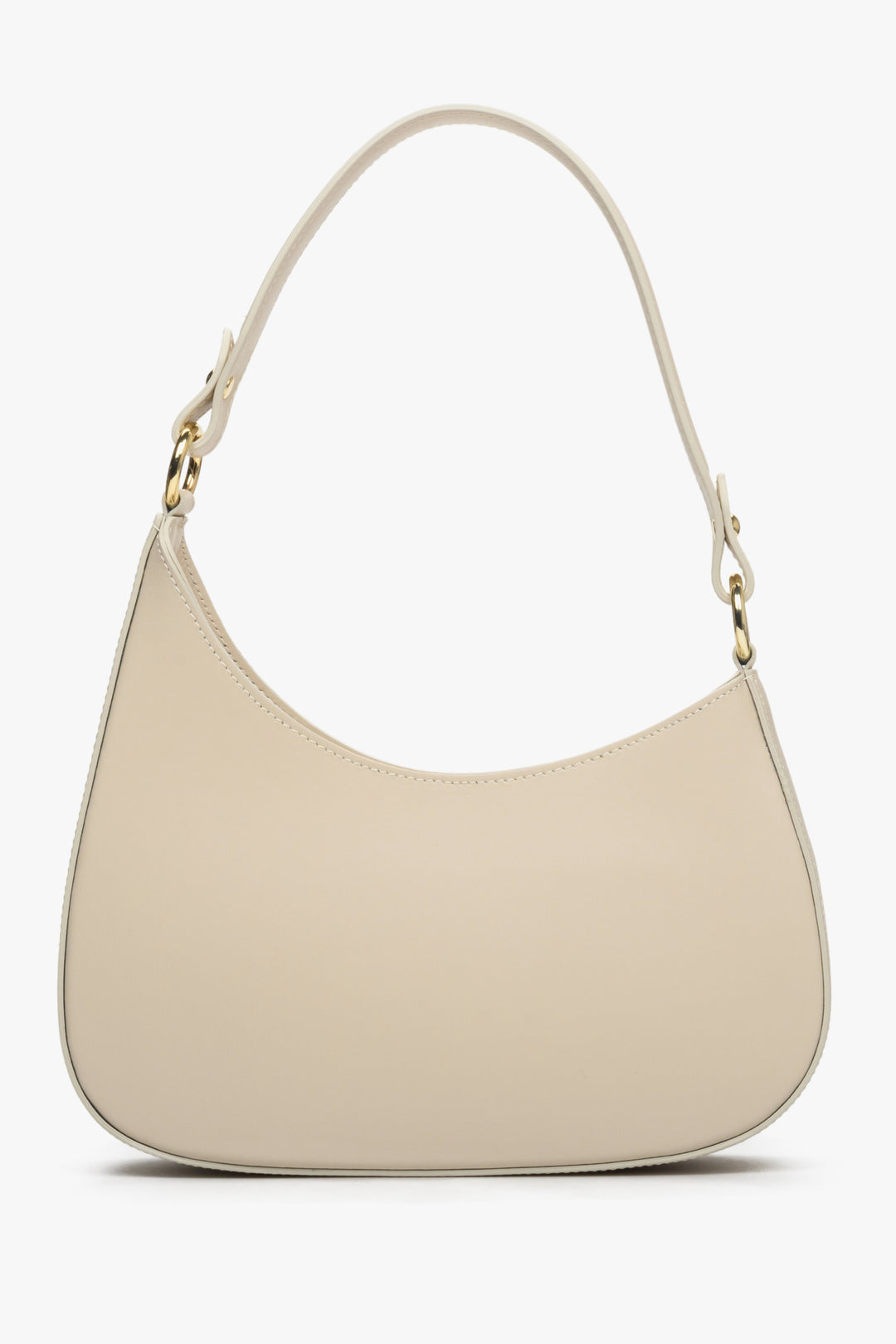 Sand Beige Leather Women's Shoulder Bag Estro ER00113009