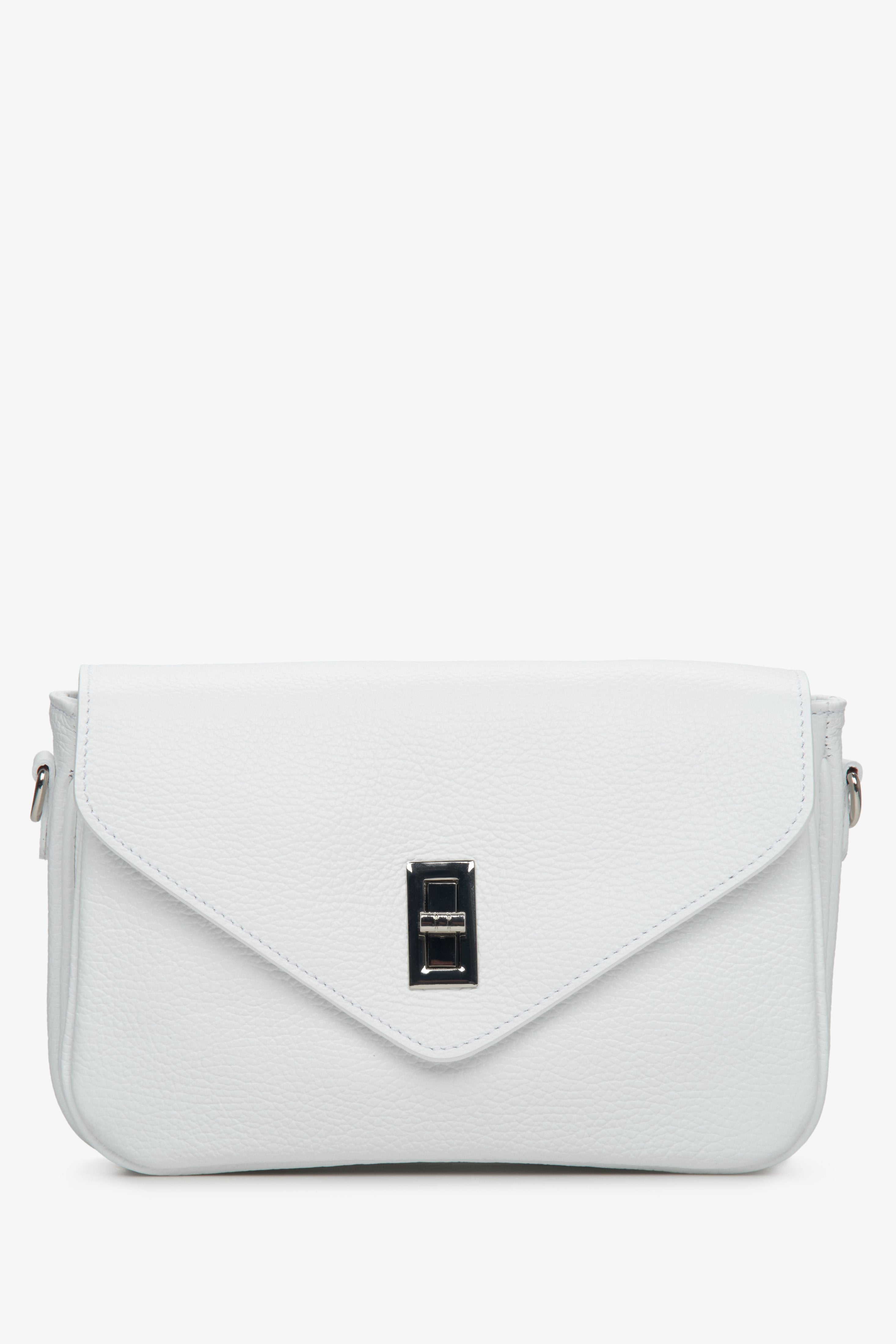 Small White Women's Leather Bag Estro ER00113004