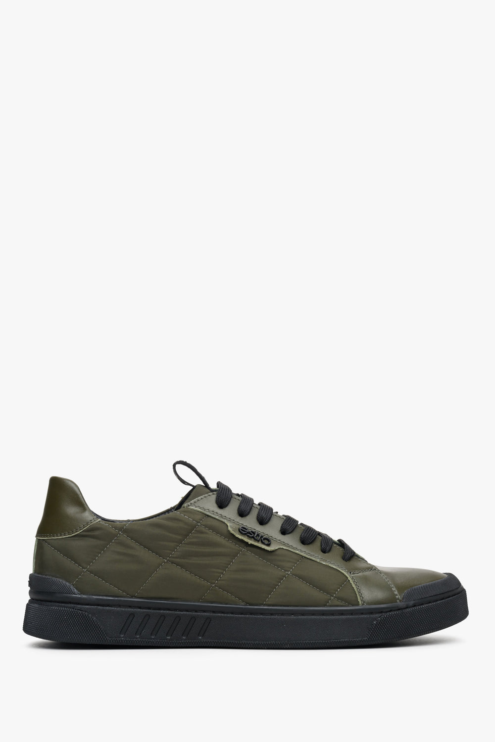 Green Men's Quilted Sneakers Estro ER00112919