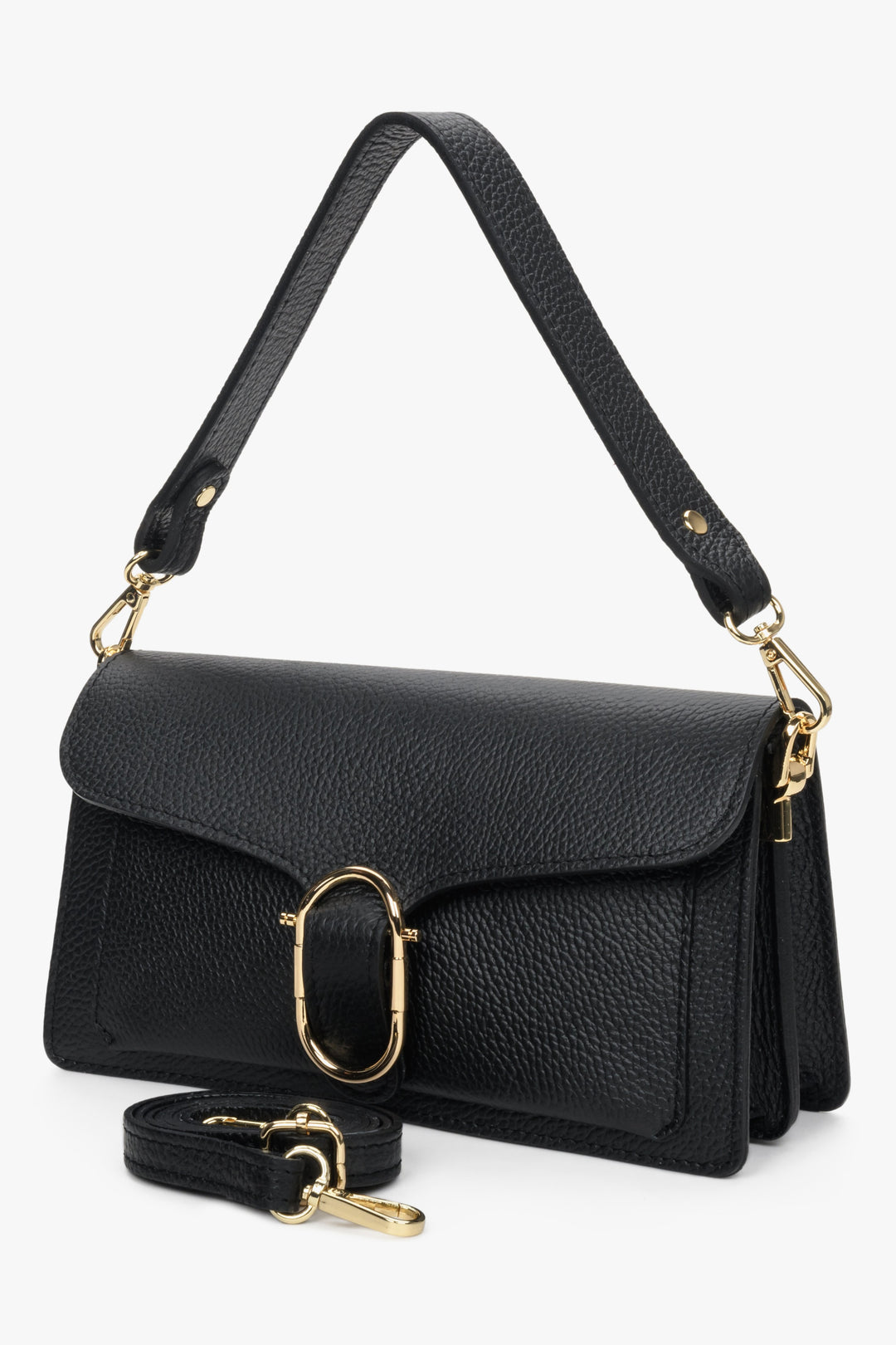 Black Small Women's Shoulder Bag Estro ER00112643