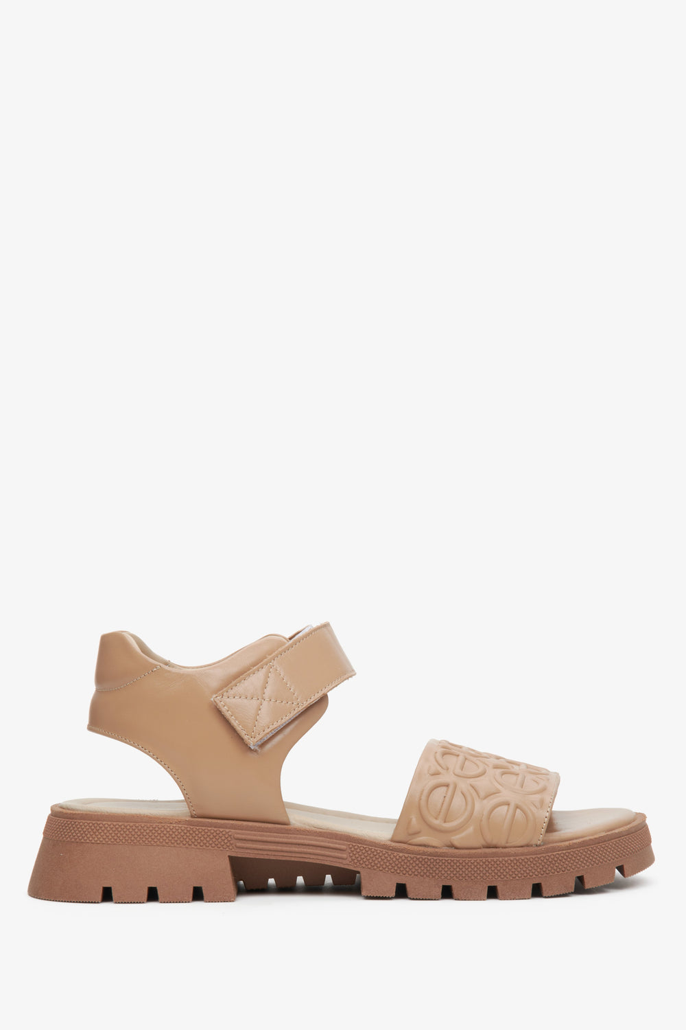 Light Brown Chunky Platform Women's Sandals Estro ER00113100