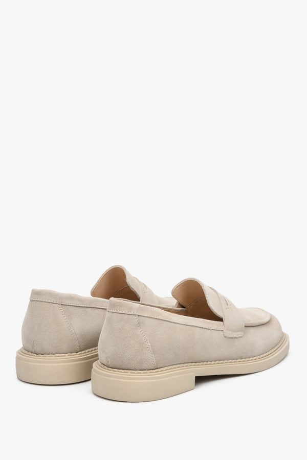 Tan suede best sale moccasins womens