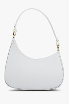 White Leather Women's Shoulder Bag Estro ER00113008
