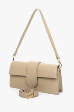 Sand Beige Women's Leather Handbag Estro ER00112903