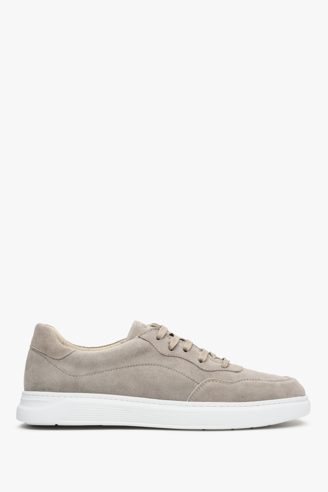 Grey Men's Velour Sneakers Estro ER00112951
