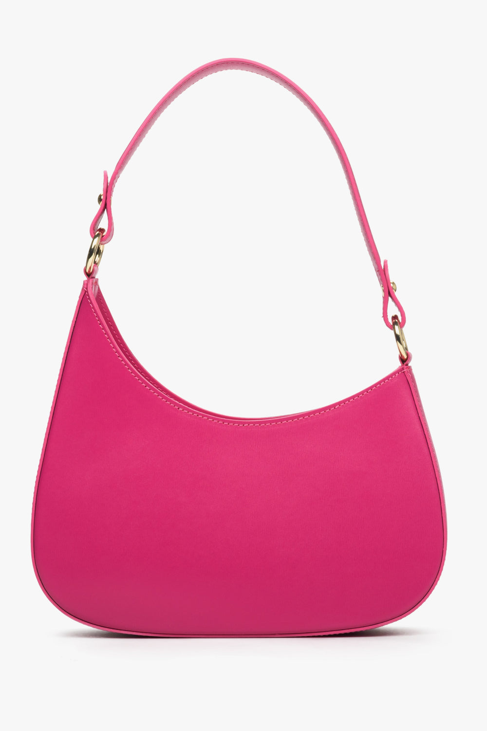 Pink Leather Women's Shoulder Bag Estro ER00113010