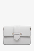 White Leather Women's Shoulder Bag Estro ER00112994
