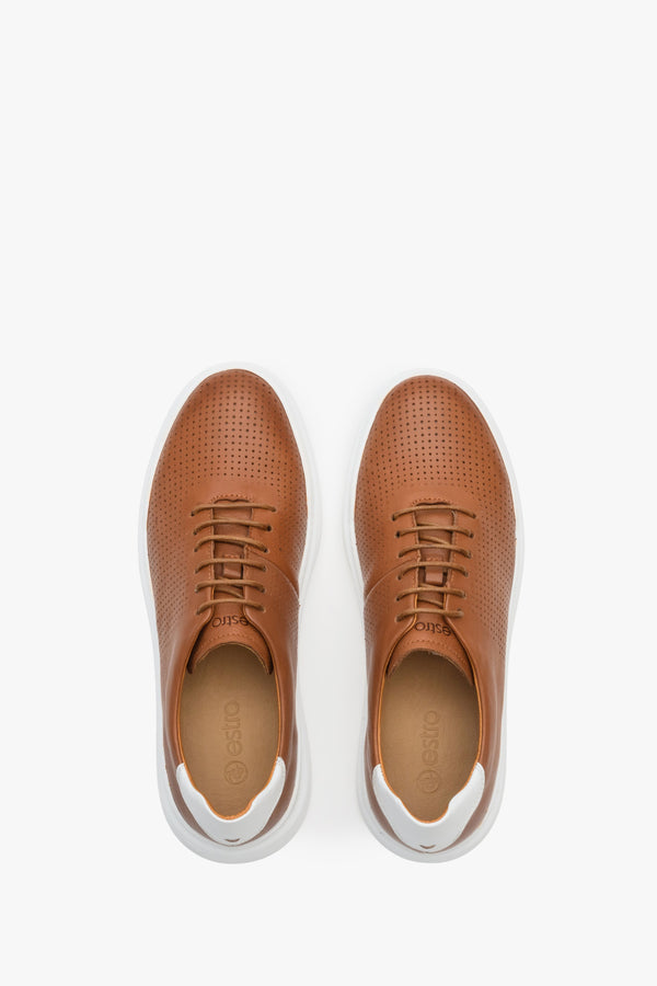 Ecco perforated hotsell leather sneaker